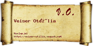 Veiser Otília névjegykártya